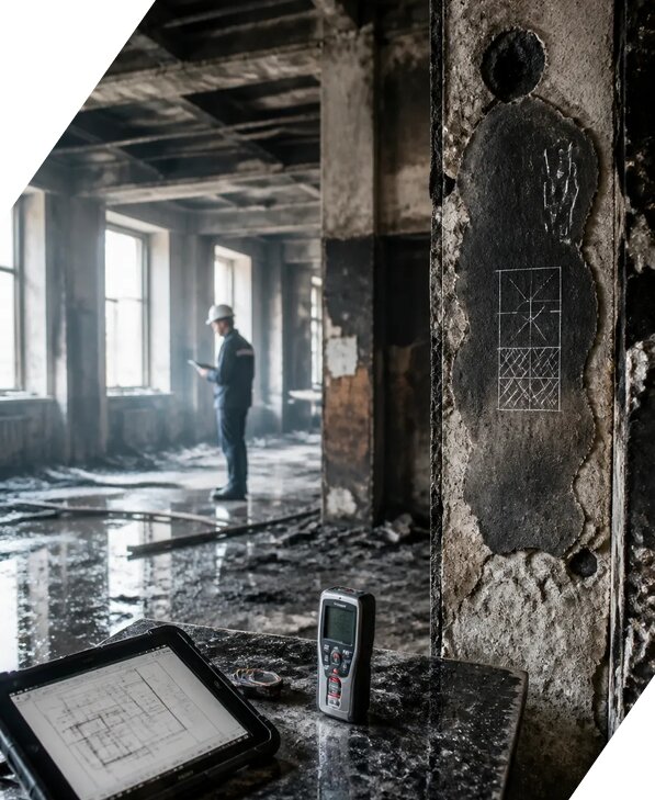 Обследование зданий после пожара в Сатке от 15516 р. | ЭкспертизаРоссия