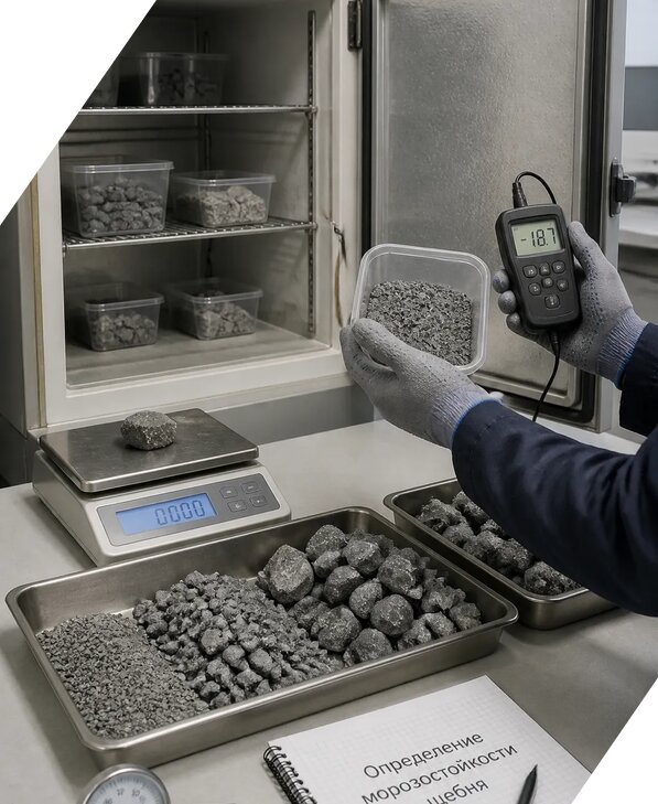 Определение морозостойкости щебня в Сатке от 3620 р. | ЭкспертизаРоссия