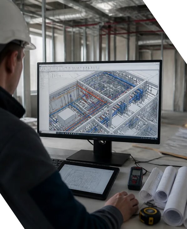 Создание BIM модели инженерных сетей для объектов в Сатке